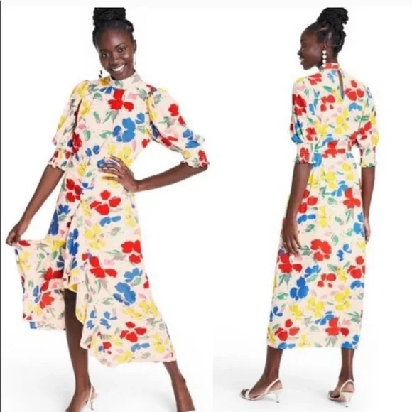 RIXO x Target Mock turtle neck floral dress - Picture 2 of 4